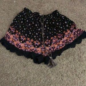 Flower print shorts